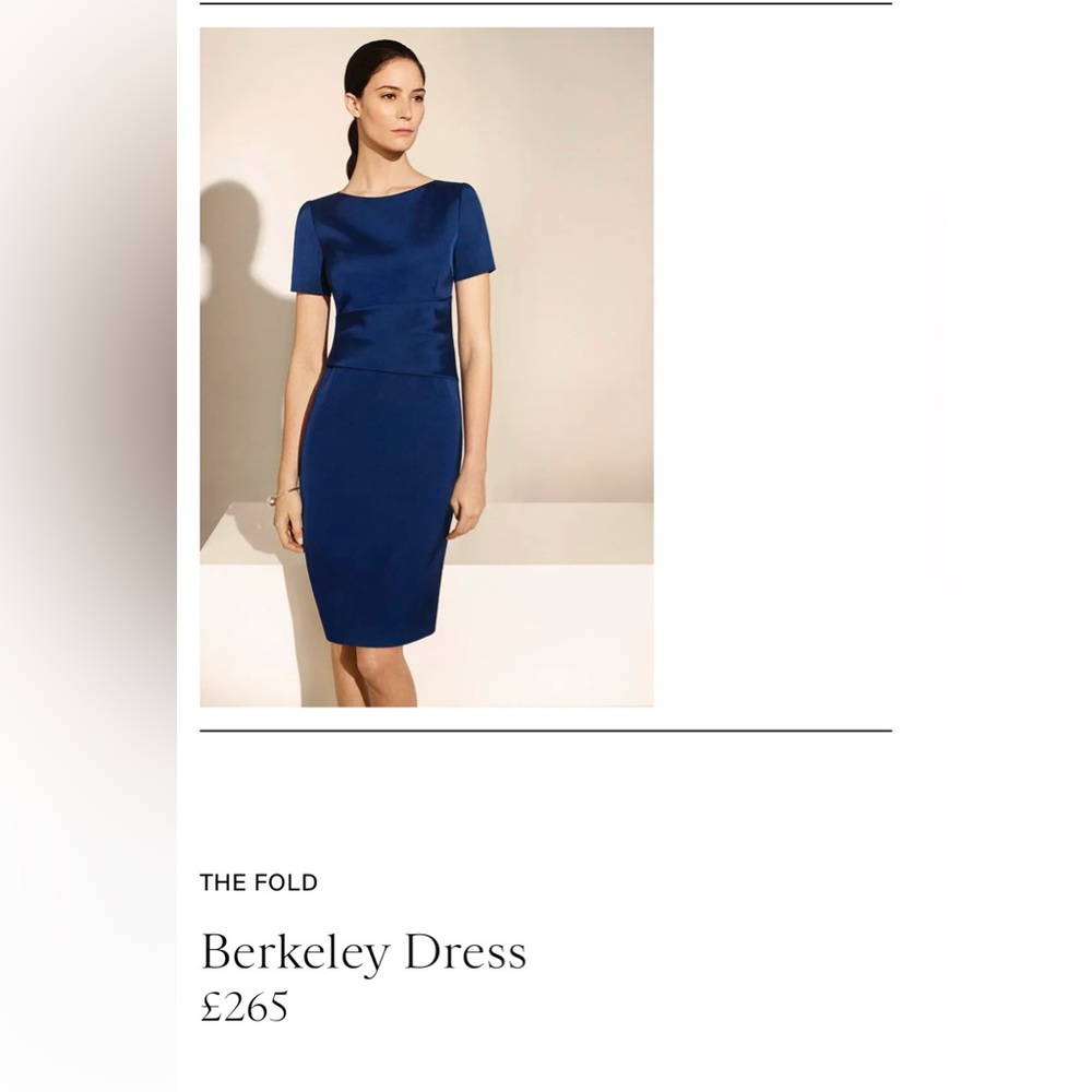 Elegant Blue Sheath Midi Dress with Bateau Neckline